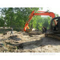 Excavatrice de grappin en bois de type rotatif